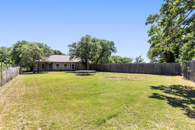 7578 Dick Price Rd, Mansfield, TX 76063 - view of yard with a trampoline