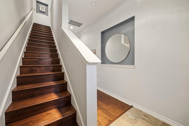 6116 Portrush Dr, Fort Worth, TX 76116 - staircase with baseboards