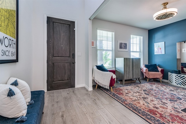 10009 Callan Ln, Fort Worth, TX 76131 - foyer with wood finished floors and baseboards