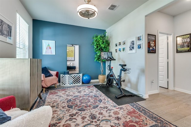 10009 Callan Ln, Fort Worth, TX 76131 - exercise room with wood finished floors and baseboards