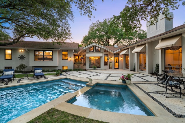 3012 Wood Lake Dr, Waco, TX 76710 - view of pool with a patio area and a pool with connected hot tub