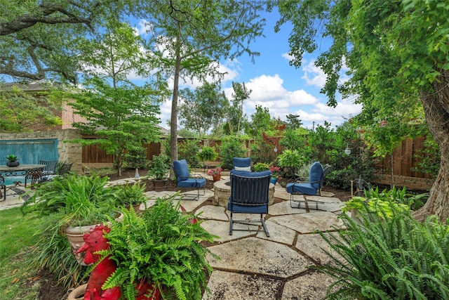 3012 Wood Lake Dr, Waco, TX 76710 - fenced backyard with a patio area