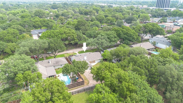7818 Rolling Acres Dr, Dallas, TX 75248 - drone / aerial view of a forest