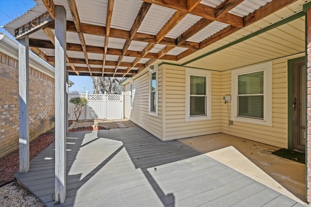 2311 Markland St, Irving, TX 75060 - view of wooden deck