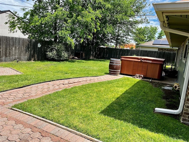 617 Reed St, Roanoke, TX 76262 - view of yard with a hot tub