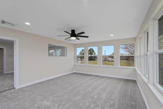 16030 Saint Paul Dr, Caney City, TX 75148 - unfurnished sunroom with carpet flooring, recessed lighting, and baseboards