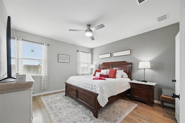 1229 Sequoia Ln, Princeton, TX 75407 - bedroom featuring light wood-type flooring, ceiling fan, and baseboards