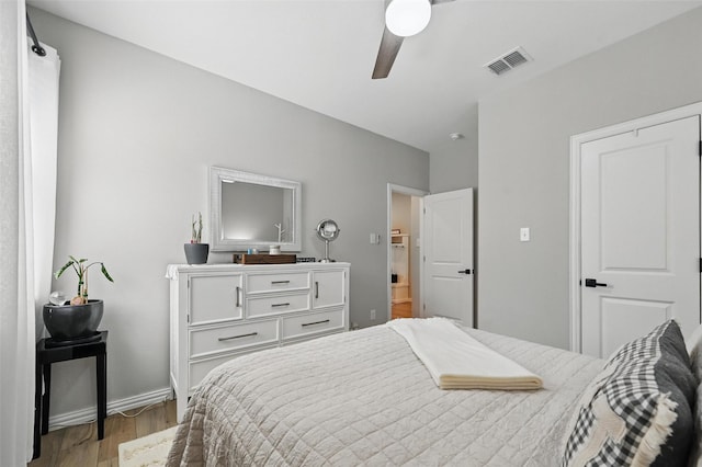1229 Sequoia Ln, Princeton, TX 75407 - bedroom with wood finished floors, baseboards, and a ceiling fan