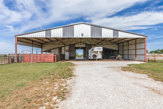 2206 Virginia Ln, Haslet, TX 76052 - view of pole building with a detached carport and gravel driveway