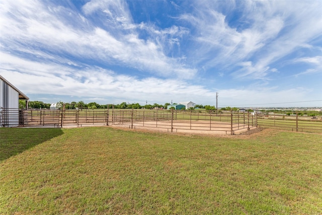 2206 Virginia Ln, Haslet, TX 76052 - view of yard featuring an enclosed horse arena and a rural view