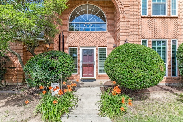 2206 Virginia Ln, Haslet, TX 76052 - view of exterior entry featuring brick siding