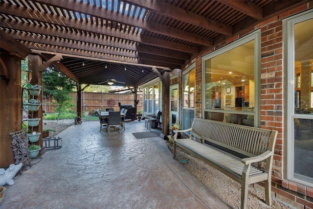 7811 Keith Ln, Sachse, TX 75048 - view of patio featuring a pergola and outdoor dining space