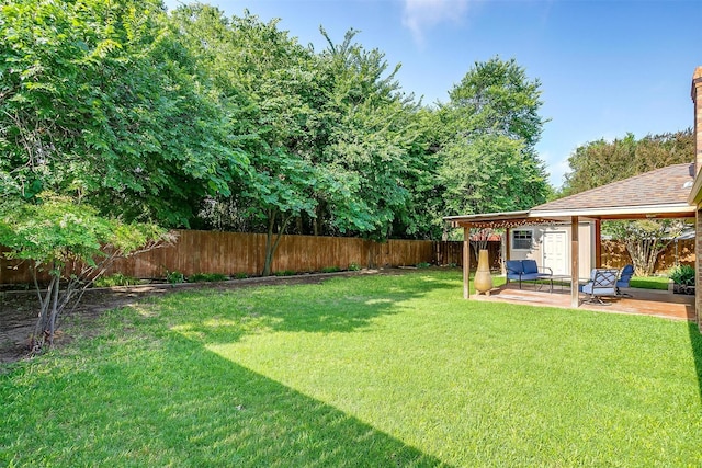1103 Dirkson St, Weatherford, TX 76086 - view of yard featuring a patio
