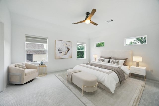 3705 Melville Cir, Flower Mound, TX 75022 - bedroom featuring carpet, baseboards, and a ceiling fan