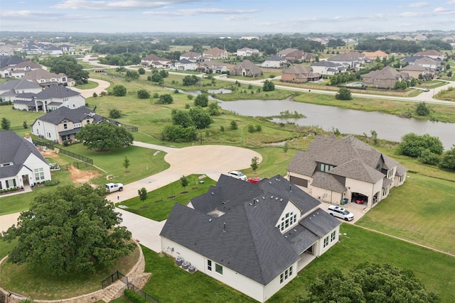 3705 Melville Cir, Flower Mound, TX 75022 - aerial view of residential area with a large body of water