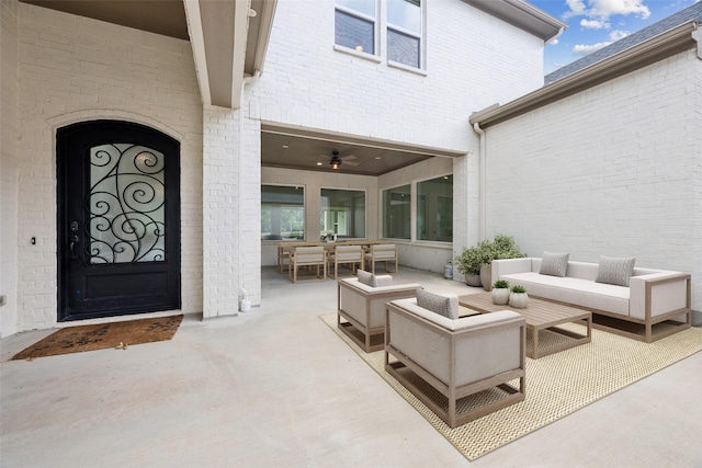 3705 Melville Cir, Flower Mound, TX 75022 - view of patio featuring outdoor lounge area and outdoor dining space