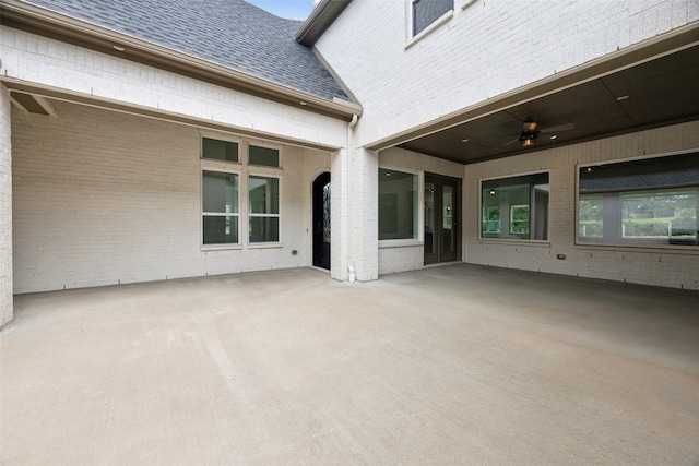 3705 Melville Cir, Flower Mound, TX 75022 - view of patio featuring a ceiling fan