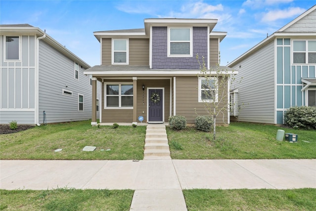 5649 Willamette Dr, Fort Worth, TX 76119 - view of front of property featuring a front lawn and covered porch