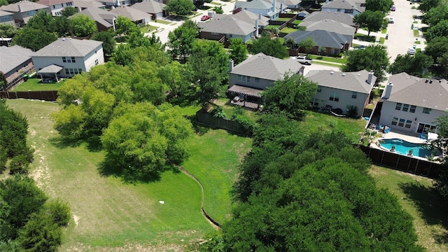 1405 Cardinal Way, Aubrey, TX 76227 - aerial perspective of suburban area with a pool