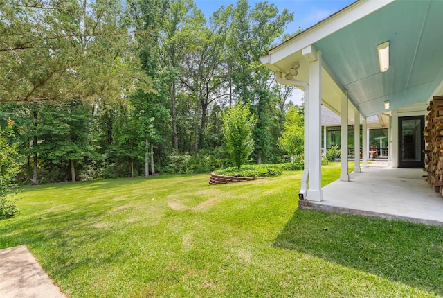 10443 County Road 3407, Brownsboro, TX 75756 - view of grassy yard with a patio area