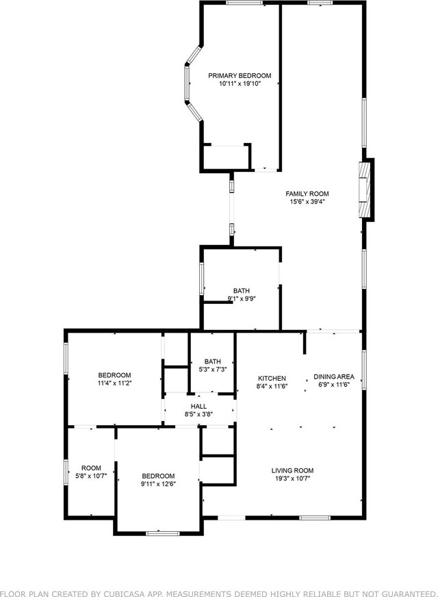 3622 Falls Dr, Dallas, TX 75211 - room layout