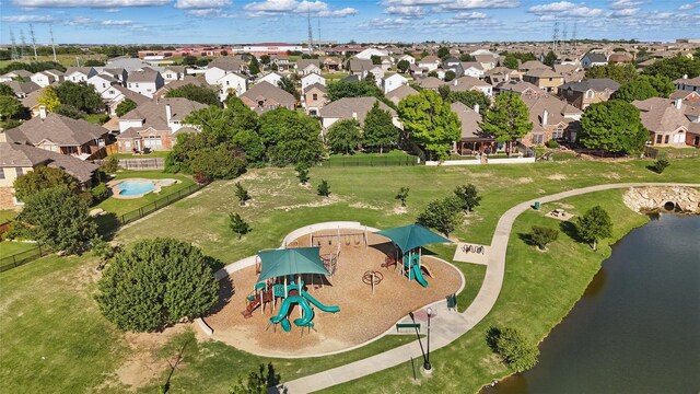 7113 Sundance Ln, Fort Worth, TX 76179 - aerial view of property and surrounding area with nearby suburban area and a nearby body of water