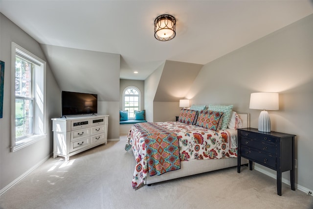 6801 Fm 2709, Athens, TX 75752 - bedroom with vaulted ceiling, carpet, and baseboards