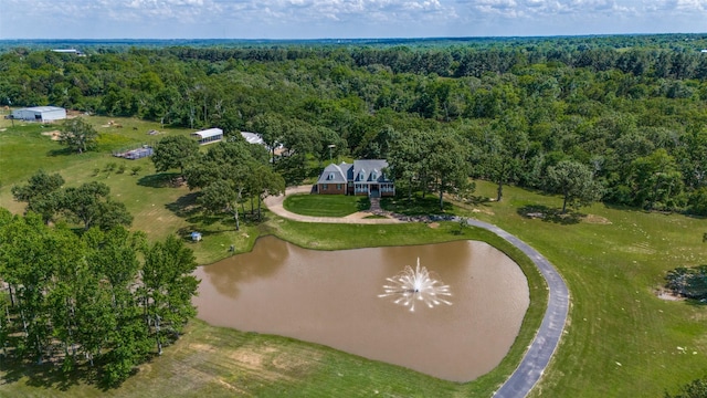 6801 Fm 2709, Athens, TX 75752 - aerial view of a heavily wooded area and a nearby body of water
