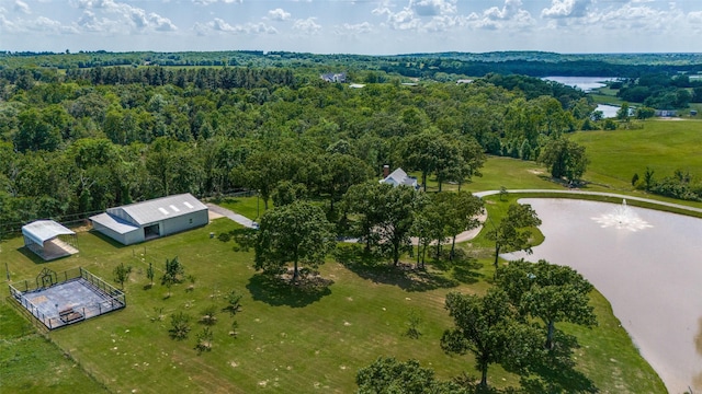 6801 Fm 2709, Athens, TX 75752 - aerial view of a nearby body of water and a heavily wooded area