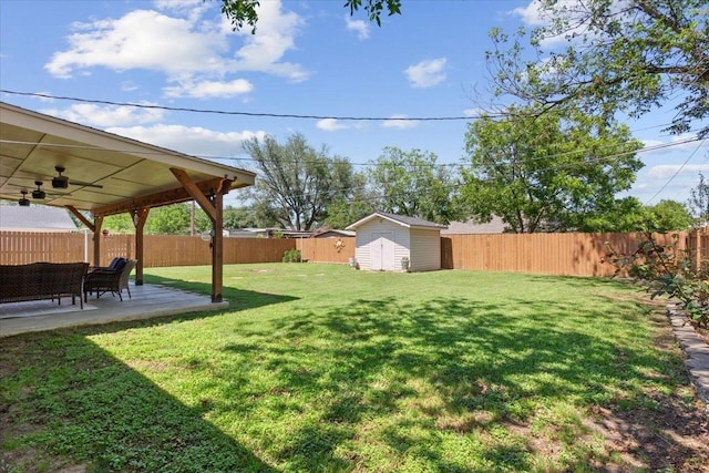 109 S Patricia St, Waco, TX 76705 - view of yard with ceiling fan and a patio area