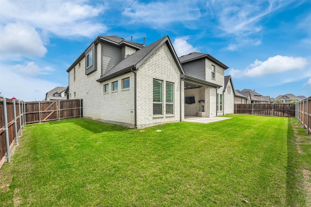 2800 Carrington Dr, Mansfield, TX 76063 - back of house featuring brick siding, a patio area, and a shingled roof