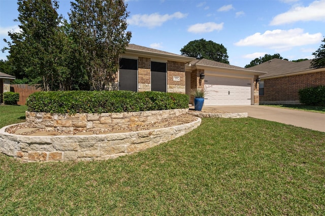 235 Carriage Dr, Willow Park, TX 76087 - view of front of home with driveway, an attached garage, and brick siding