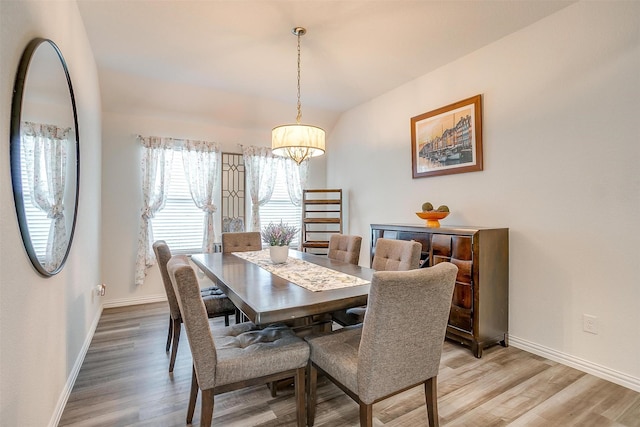 6100 True Vine Rd, Fort Worth, TX 76123 - dining room featuring baseboards, a chandelier, and light wood-style flooring