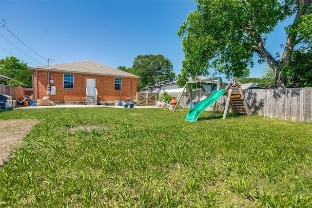 2446 Catherine St, Dallas, TX 75211 - view of yard with a playground