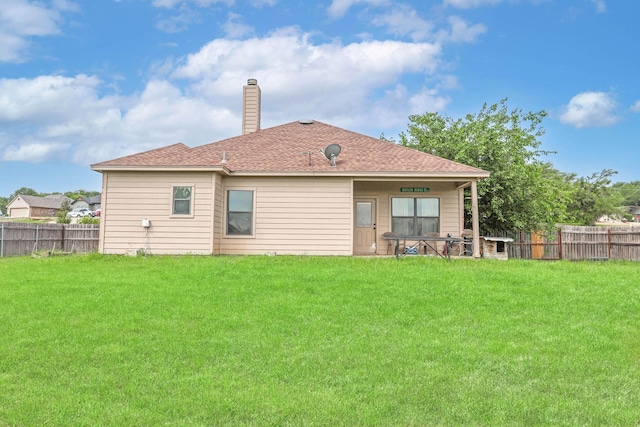 4109 Seminole Trl, Granbury, TX 76048 - rear view of property with a chimney and roof with shingles