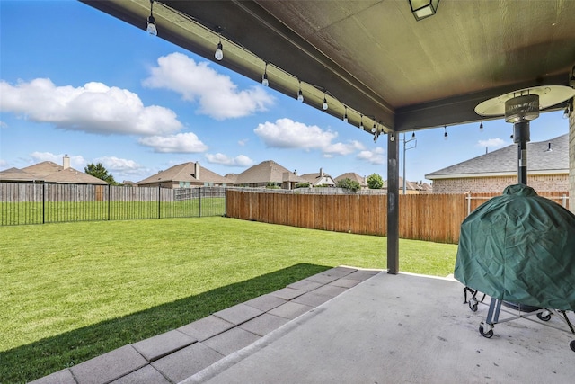 1417 Grassy Meadows Dr, Burleson, TX 76058 - view of yard featuring a patio area and a residential view