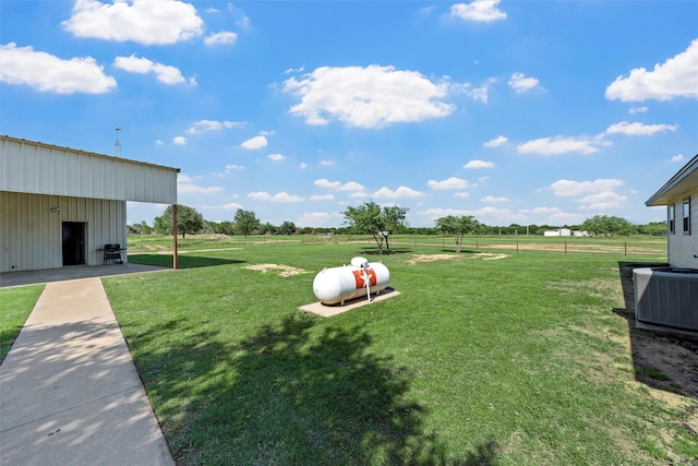 3337 Fm 933, Whitney, TX 76692 - view of yard with central air condition unit and a rural view