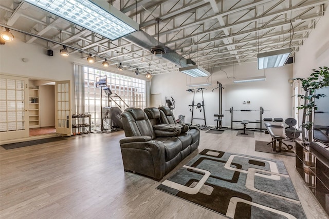 3984 Goodfellow Dr, Dallas, TX 75229 - living room with wood finished floors and a high ceiling