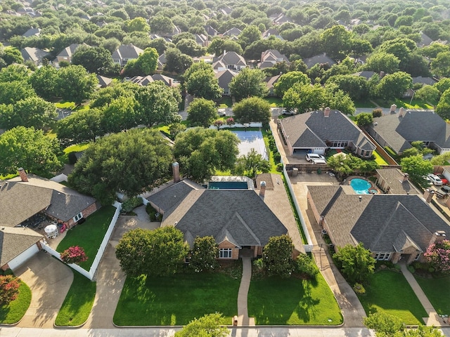 5020 Still Meadow Dr, Fort Worth, TX 76132 - aerial view of residential area featuring a pool area