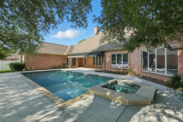 5020 Still Meadow Dr, Fort Worth, TX 76132 - view of pool featuring a patio area and a pool with connected hot tub