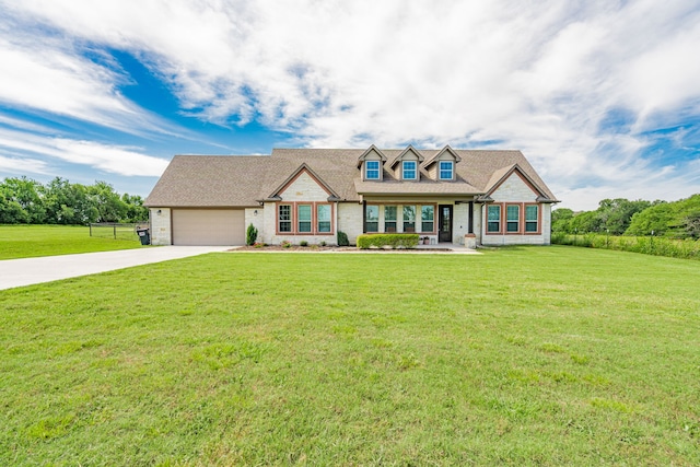 3547 County Road 1092, Celeste, TX 75423 - view of front of home with concrete driveway, a garage, and covered porch