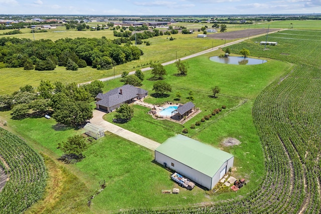 18818 Webb Ln, Nevada, TX 75173 - aerial view of sparsely populated area with abundant farmland and a nearby body of water