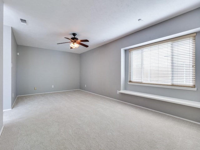 4552 Fremont Ln, Plano, TX 75093 - empty room featuring carpet, a ceiling fan, and baseboards