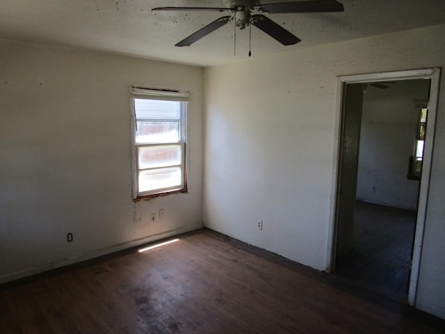 5265 S 7th St, Abilene, TX 79605 - empty room with wood finished floors and ceiling fan