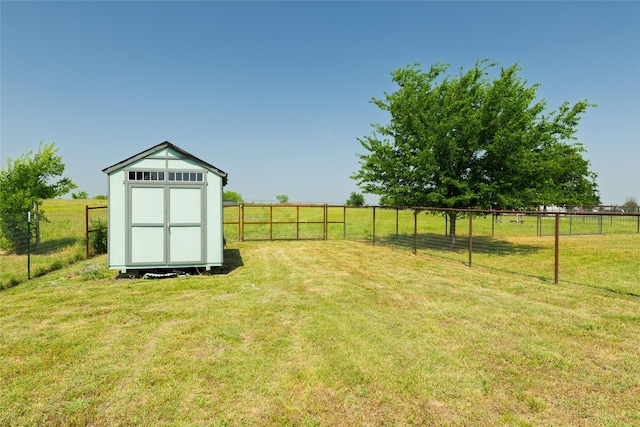 14447 Warbler Ln, Haslet, TX 76052 - fenced backyard with a shed and a view of rural / pastoral area