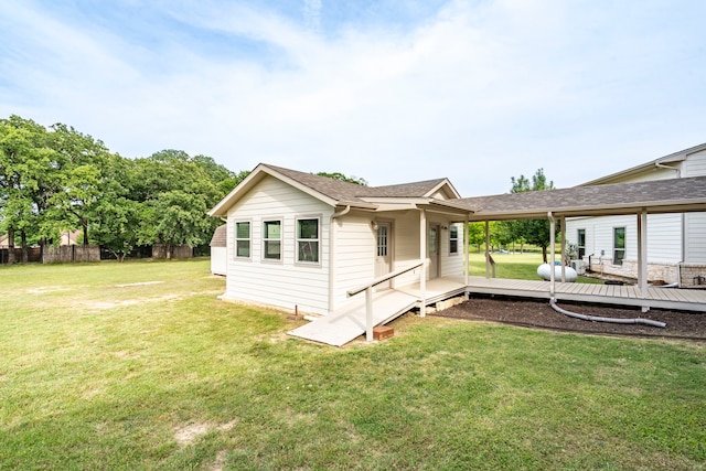 344 Clear Lake Ln, Weatherford, TX 76087 - view of side of property featuring a wooden deck