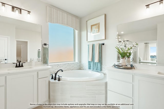 12605 Rocky Top Rd, Godley, TX 76044 - full bath with two vanities and a bath