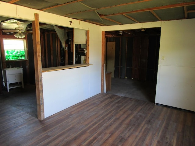 5349 Lamesa Ave, Abilene, TX 79605 - unfurnished room with dark wood-style floors