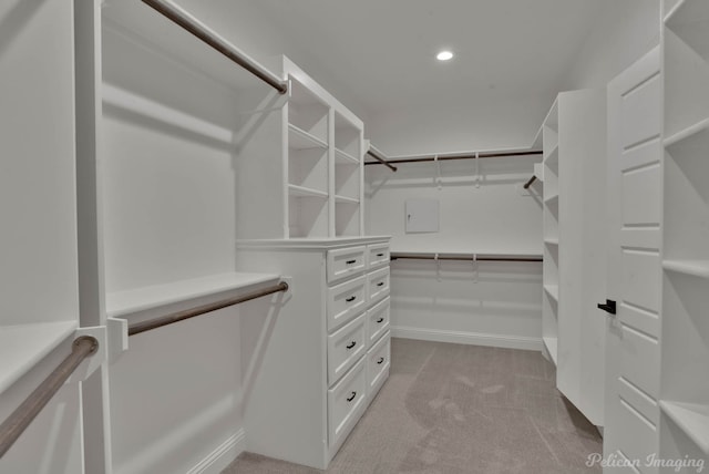 507 Cocodrie Dr, Bossier City, LA 71112 - walk in closet featuring light carpet