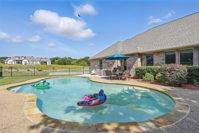 104 E Hidden Meadow Ct, Cresson, TX 76035 - view of swimming pool with a patio area